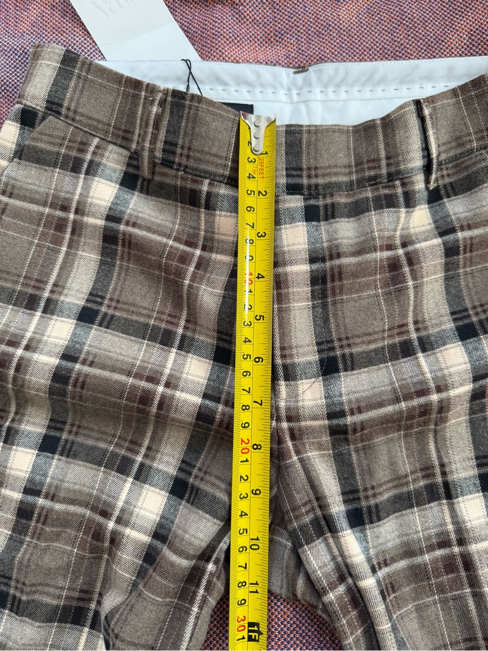 ZARA PLAID PANTS size S - Picture 6 of 12